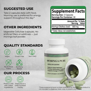 NatureMind Moringa – Natural Cortisol Support To Help Restore Balance Inside and Out